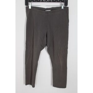J.Jill S Gray Capri Leggings Pima Cotton Blend Casual Comfort Pull On Pants